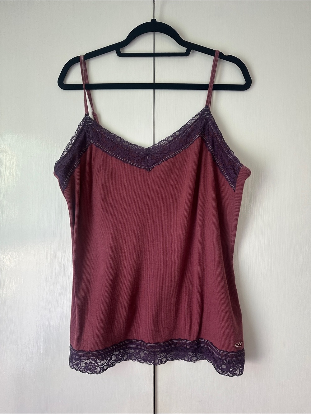 Hollister Red and Purple Laced Cami